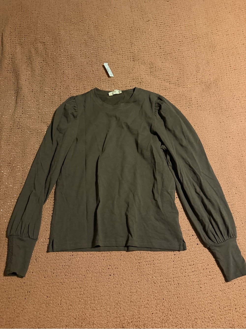Madewell Smocked Long-Sleeve Top